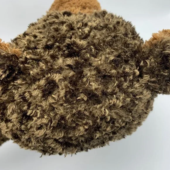 LL Bean Brown Plush Bear 16" Articulated Arms Legs Curly Poly Fur DCI Keene NH - Picture 8 of 9